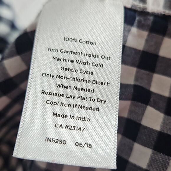 Talbots Gingham Button-down - Picture 4 of 6